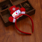 Headband Santa Light-Up LED Soft Fabric Elastic Fit