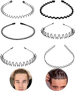 Headband Set Rust-Resistant Metal Non-Slip Set of 6