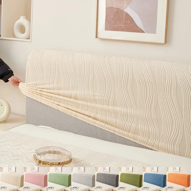 Headboard Cover Soft Polyester Stretch Fit Machine Washable