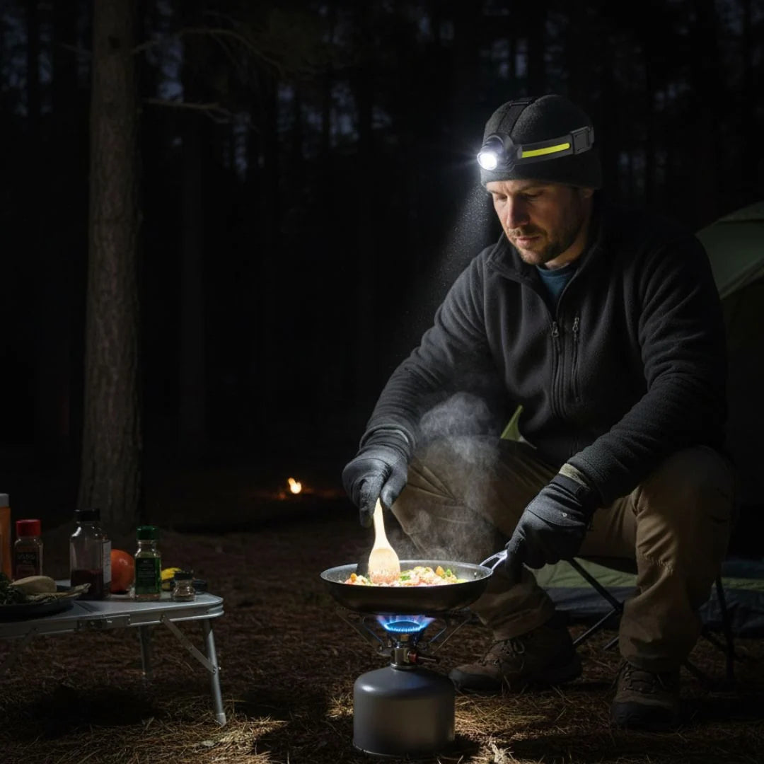 Headlamp 1000 Lumens Rechargeable USB-C Hands-Free Sensor
