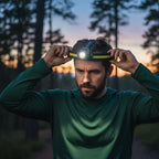 Headlamp 1000 Lumens Rechargeable USB-C Hands-Free Sensor