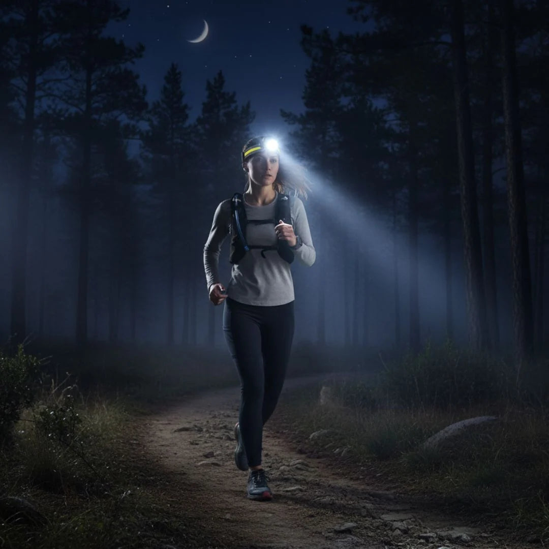 Headlamp 1000 Lumens Rechargeable USB-C Hands-Free Sensor