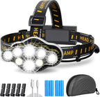 Headlamp Motion-Sensing Rechargeable 18,000 Lumens
