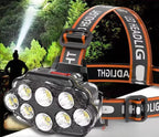 Headlamp Motion-Sensing Rechargeable 18,000 Lumens