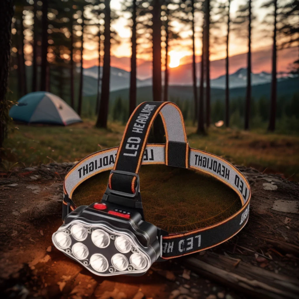Headlamp Motion-Sensing Rechargeable 18,000 Lumens