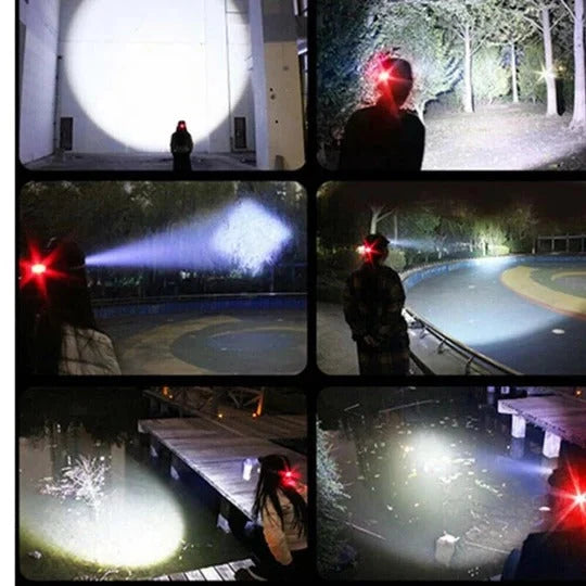 Headlamp Rechargeable Adjustable Zoom Beam & Multiple Modes