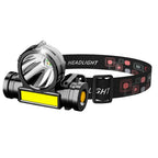Headlamp Rechargeable High-Output LED Hands-Free