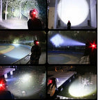 Headlamp Rechargeable Ultra-Bright LED Adjustable Zoom