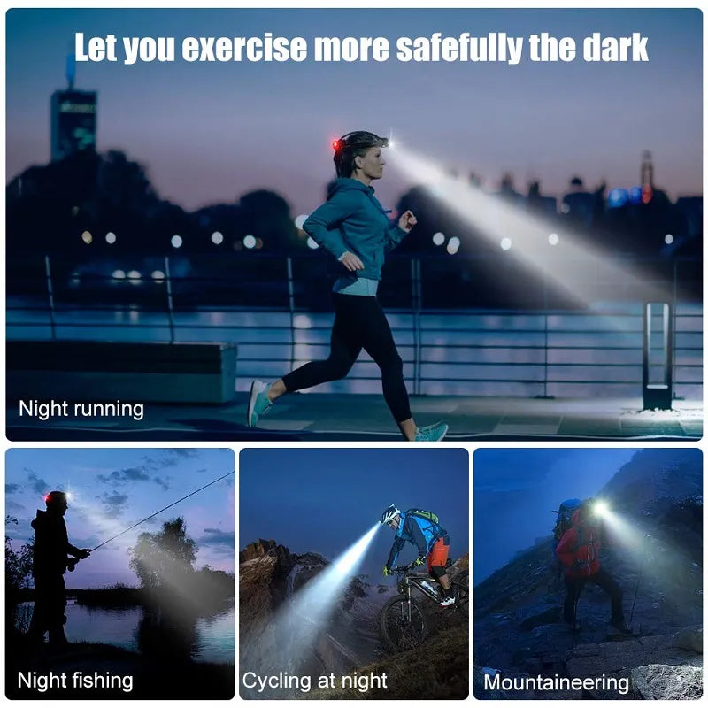 Headlamp USB Rechargeable 2000 Lumens Waterproof