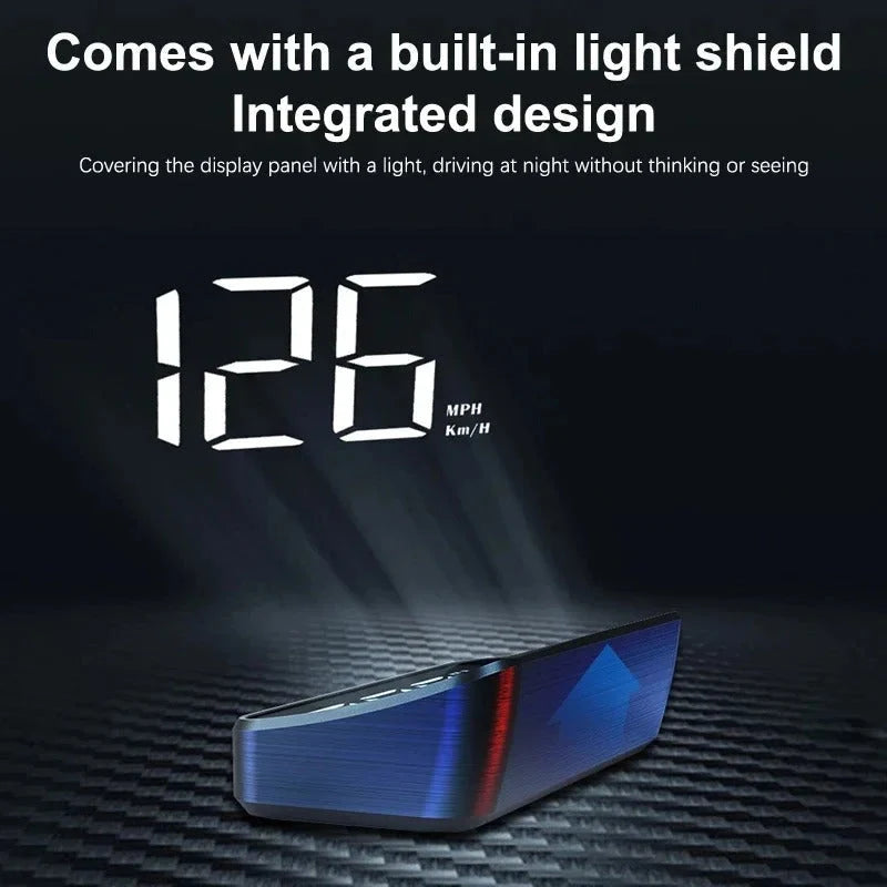 Heads-Up Speedometer Windshield Projection Auto Brightness