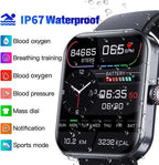Health Smartwatch Non-Invasive Glucose & Heart Rate 7-Day Battery