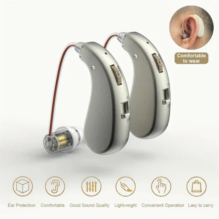 Hearing Aid Bluetooth Noise Reduction USB Rechargeable