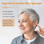 Hearing Aid Rechargeable Invisible Deep-Fit 16-Hour Battery