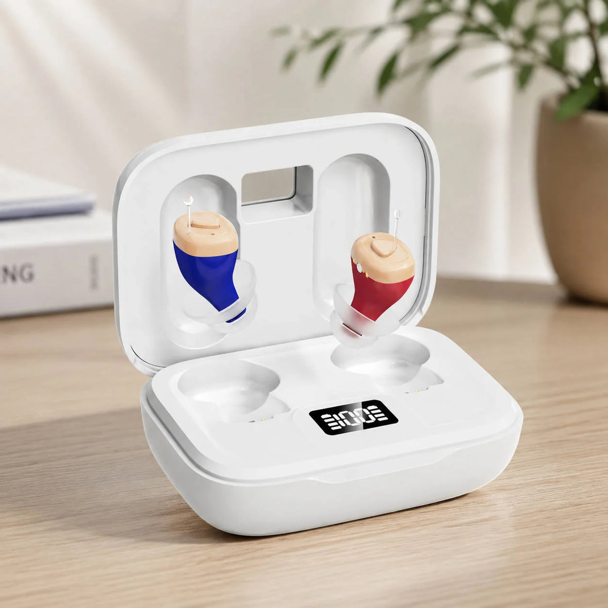 Hearing Aid Rechargeable Invisible Deep-Fit 16-Hour Battery
