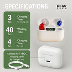 Hearing Aids In-Ear Rechargeable Up To 3 Days