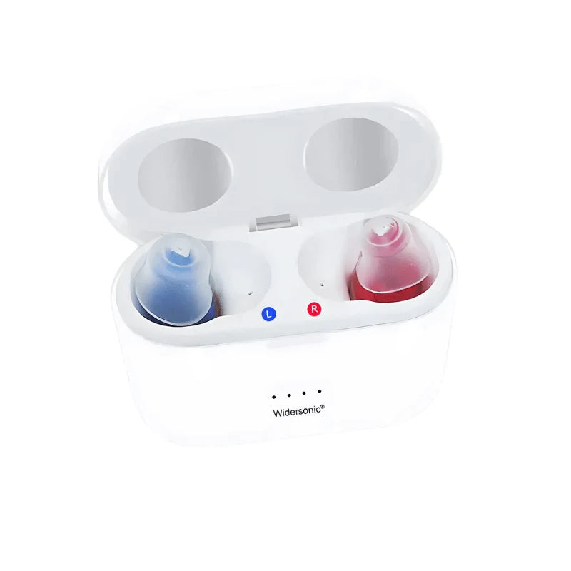 Hearing Aids Invisible Rechargeable 48-Hour Set of 2