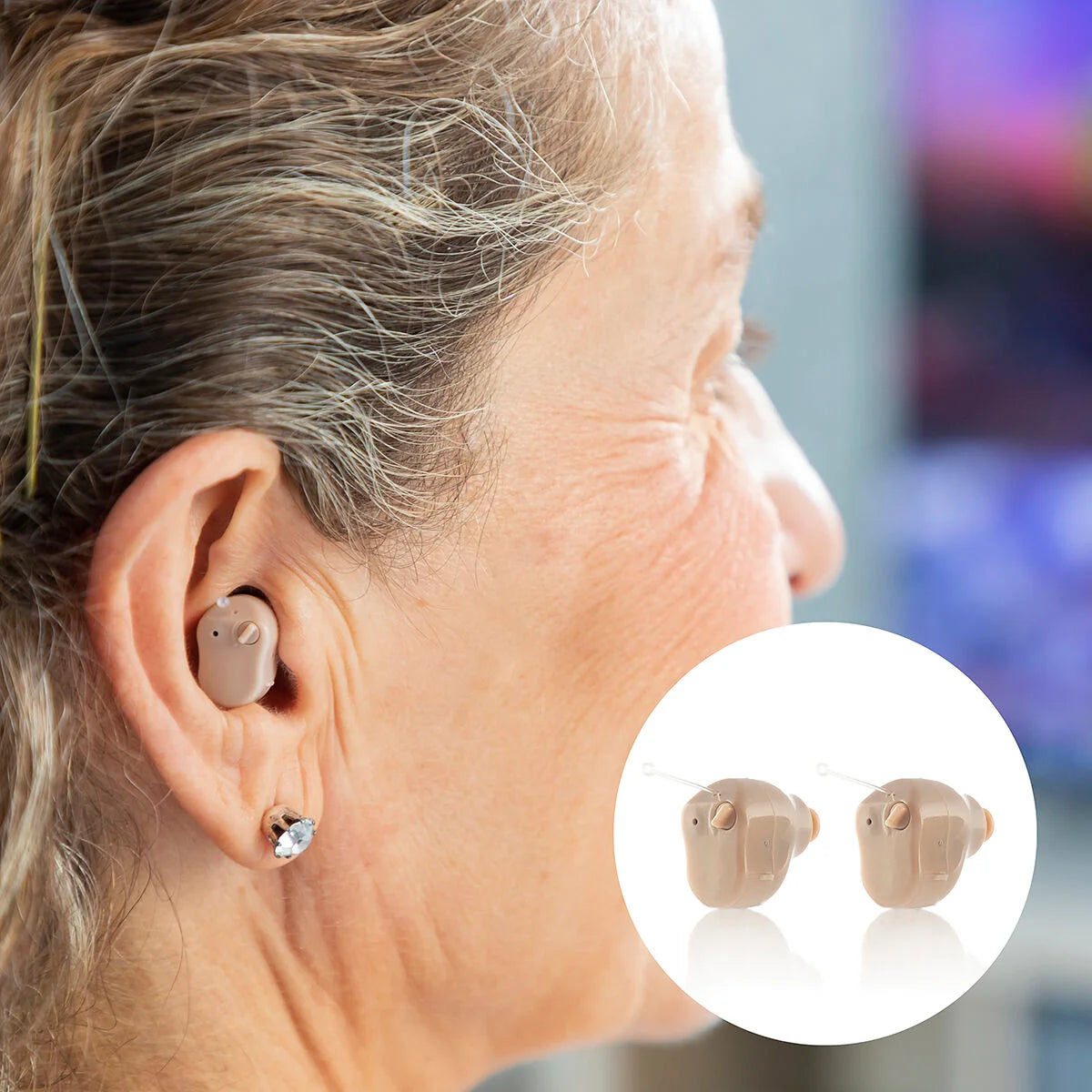 Hearing Amplifier Rechargeable Adjustable Volume