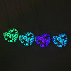 Heart Necklace Glow-In-The-Dark Stainless Steel & Adjustable Chain