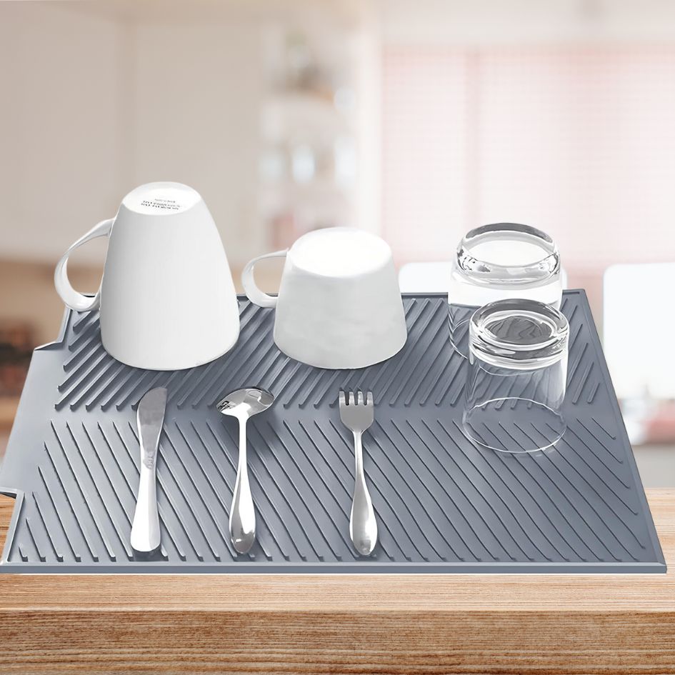 Heat-Resistant Non-Slip Silicone Dish Drying Mat