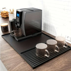 Heat-Resistant Silicone Coffee Bar Mat With Drainage