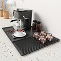 Heat-Resistant Silicone Coffee Bar Mat With Drainage