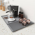Heat-Resistant Silicone Coffee Bar Mat With Drainage