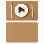 Heat-Resistant Vintage PU Leather Dining Placemat
