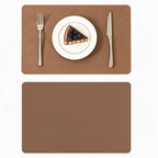 Heat-Resistant Vintage PU Leather Dining Placemat