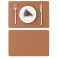 Heat-Resistant Vintage PU Leather Dining Placemat