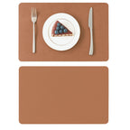 Heat-Resistant Vintage PU Leather Dining Placemat