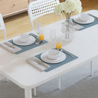 Heat-Resistant Vintage PU Leather Dining Placemat
