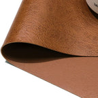Heat-Resistant Vintage PU Leather Dining Placemat