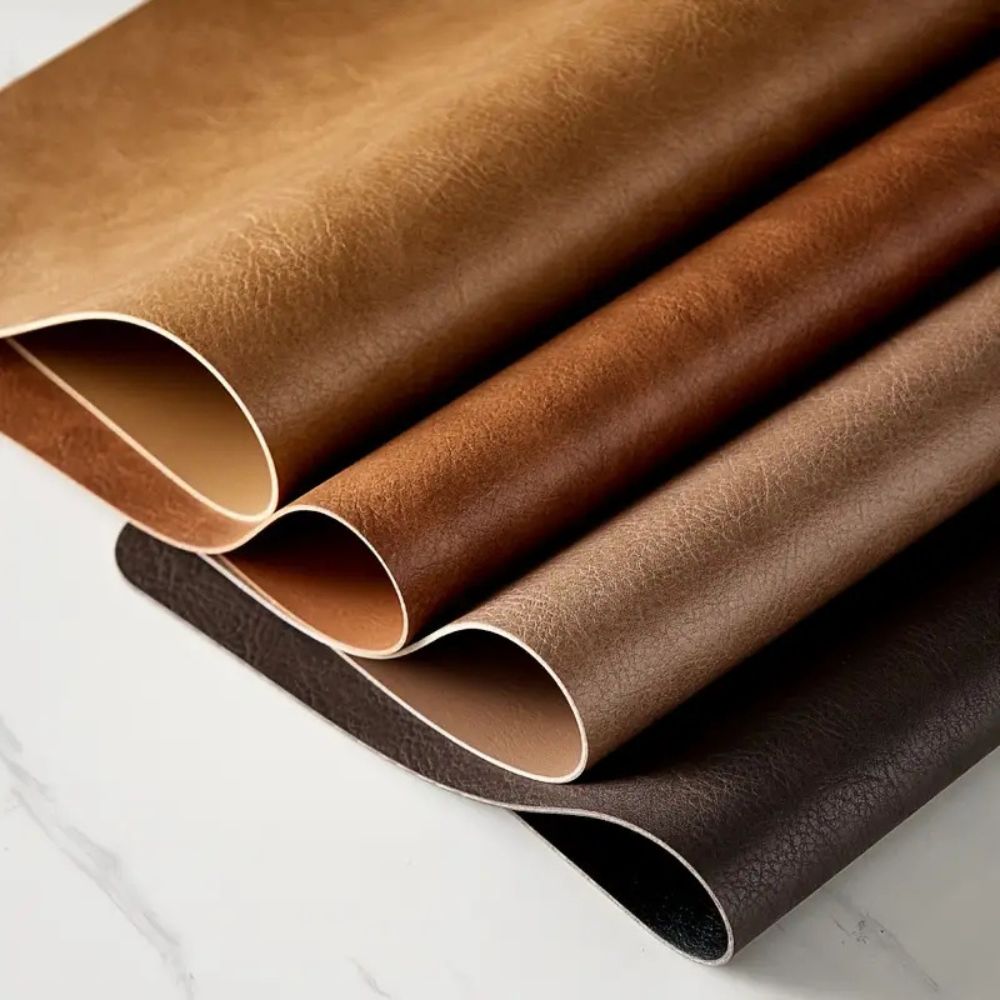 Heat-Resistant Vintage PU Leather Dining Placemat