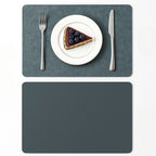 Heat-Resistant Vintage PU Leather Dining Placemat