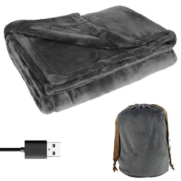 Heated Blanket Soft Flannel Even Heat Standard Port Powered