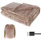 Heated Blanket Soft Flannel USB-Powered For Two