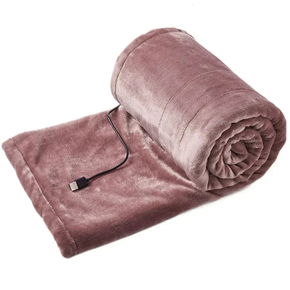 Heated Blanket USB Powered 3 Heat Settings Soft Plush