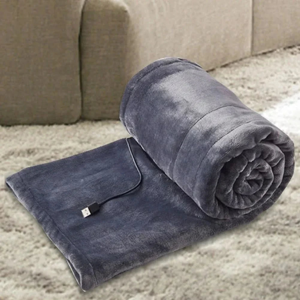 Heated Blanket USB Powered 3 Heat Settings Soft Plush