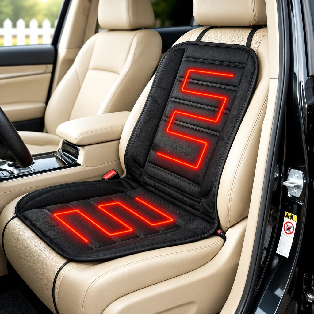 Heated Car Seat Cover Fast Heating Full-Area Warmth Non-Slip