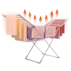 Heated Drying Rack Foldable Aluminum Adjustable Wings