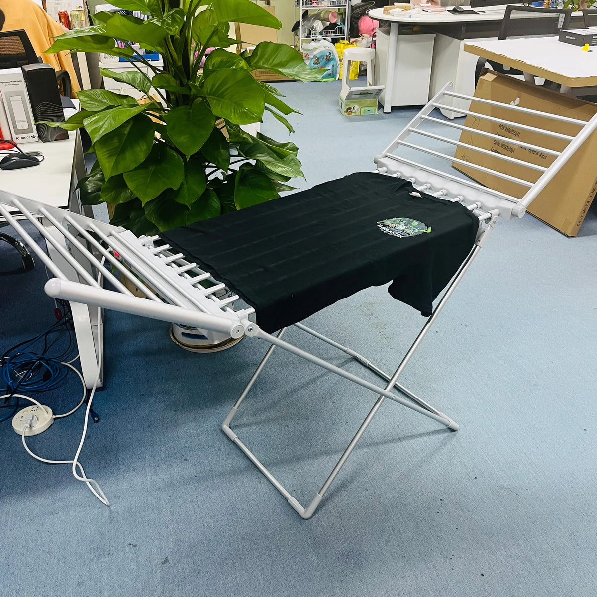 Heated Drying Rack Foldable Aluminum Adjustable Wings