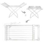 Heated Drying Rack Foldable Aluminum Adjustable Wings