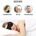 Heated Eye Mask Cordless USB Rechargeable Gentle Vibration