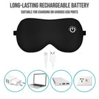 Heated Eye Mask Cordless USB Rechargeable Gentle Vibration