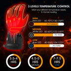 Heated Glove Liners Far-Infrared Touchscreen