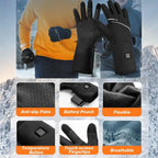 Heated Glove Liners Far-Infrared Touchscreen & Water-Resistant