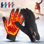 Heated Gloves 3 Heat Levels Touchscreen Water-Resistant