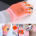 Heated Gloves Adjustable Heat & Rechargeable