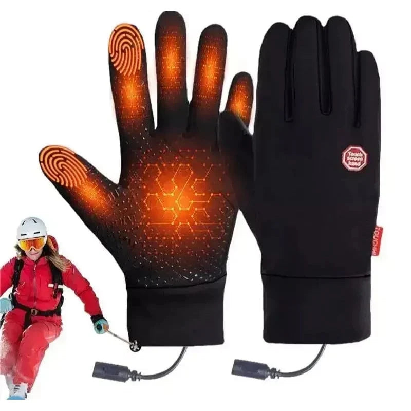 Heated Gloves Battery-Heated Touchscreen-Compatible & Non-Slip Softshell