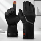 Heated Gloves Battery-Heated Waterproof & Windproof Touchscreen Compatible